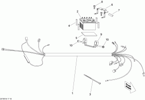 10- Main    Battery (10- Main Harness And Battery)