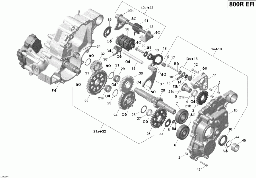   Outlander 800R EFI XT, 2009  -  Box  Components