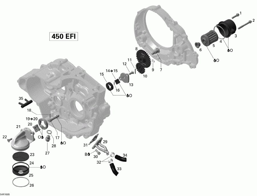 ����������  ������ DS 450 Xxc, Xmx EFI, 2010 - Engine Lubrication
