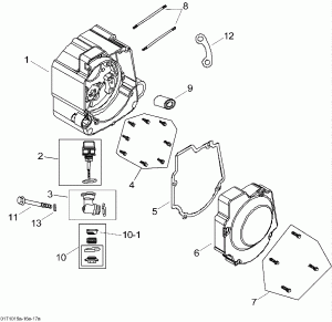 01-  ,  (01- Crankcase, Right)