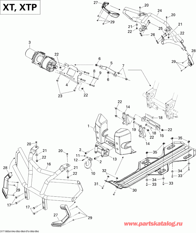   Outlander 800R EFI, 2010 - Body And Accessories 4, Xt, Xt-p