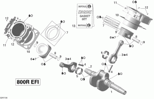 01- ,    Outlander (01- Crankshaft, Piston And Cylinder Outlander)