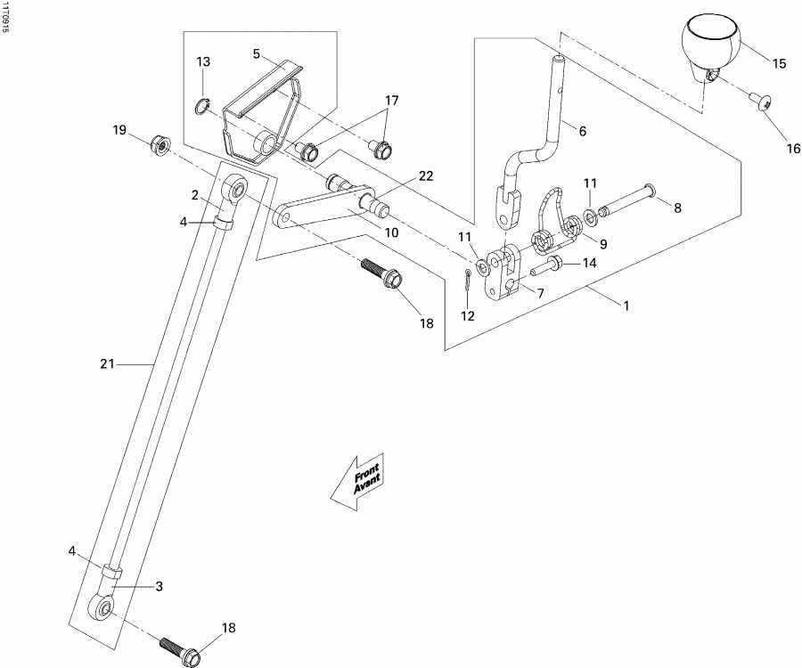 ATV  DS 250 NA, CE & INT, 2012 - Gear Shift