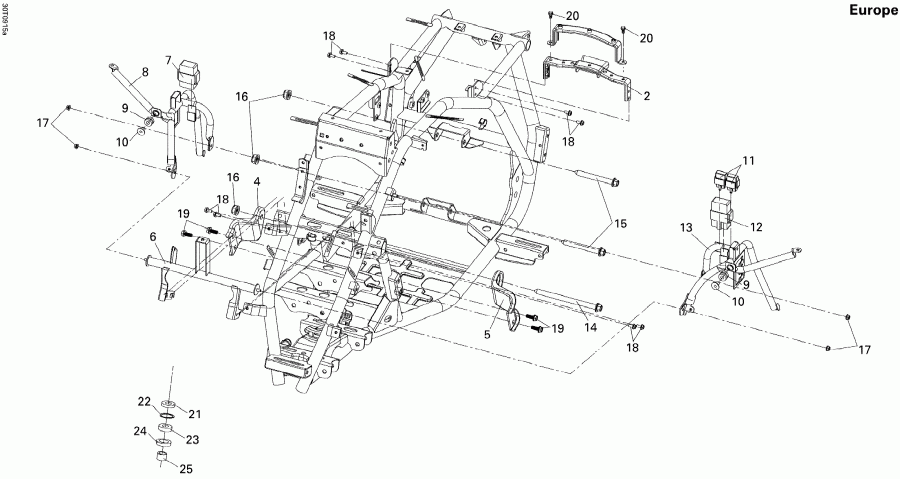   DS 250 NA, CE & INT, 2012 - Frame Europe