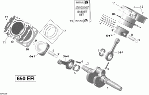01- ,    _2vca Model (01- Crankshaft, Piston And Cylinder _2vca Model)