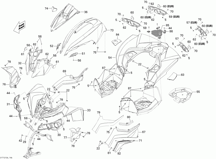 ATV  Renegade STD, XXC, 1000 EFI, 2012 - Body And Accessories 2