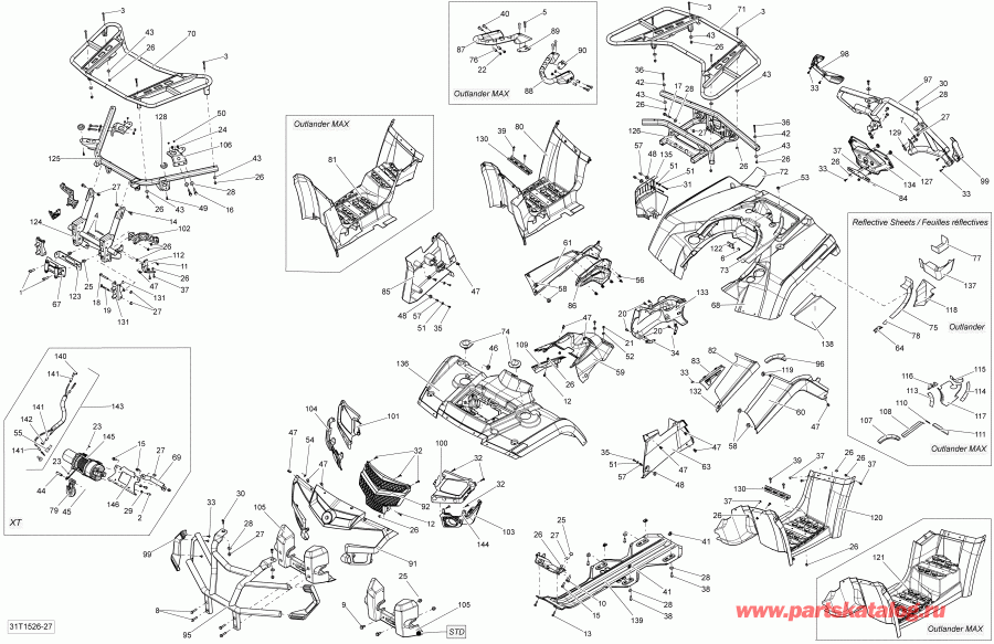   Outlander 400 EFI, STD(International only), 2015 - 31t1526