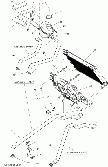  BRP Outlander L 450 EFI, 2015  - 10t1501