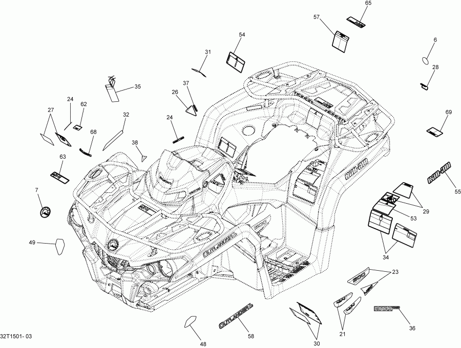 BRP Outlander L 500 EFI, 2015 - 32t1503