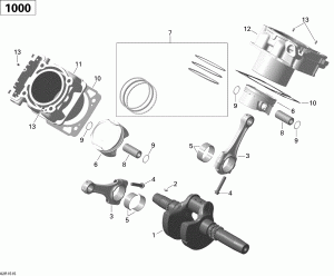 01- ,    _02r1515 (01- Crankshaft, Piston And Cylinder _02r1515)