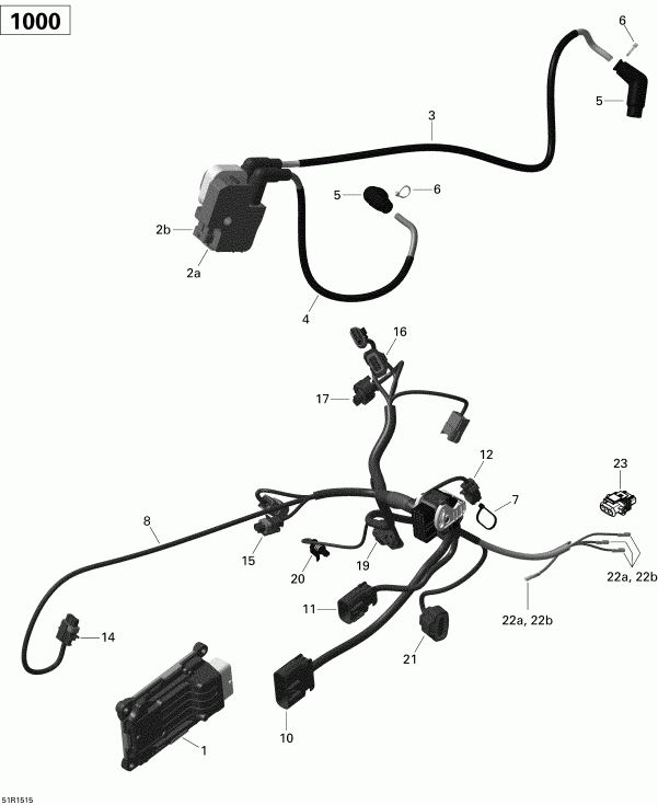  BRP  Outlander MAX 1000 EFI, 2015 - 51r1515