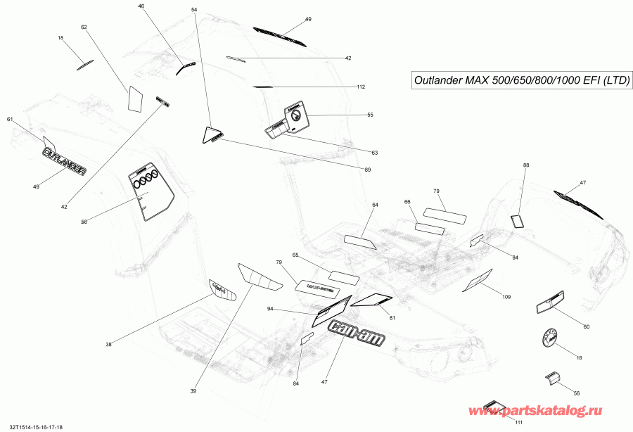 Outlander MAX 650 EFI, 2015 - 32t1515