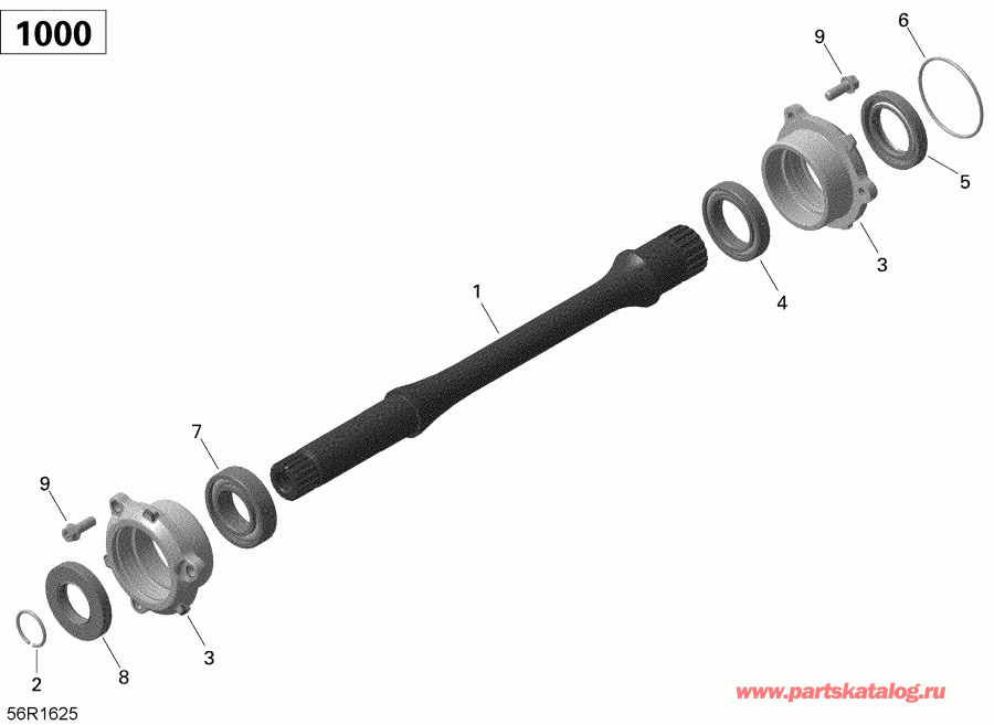    Outlander - Outlander MAX, 2016 - Drive Shaft 1000r Efi