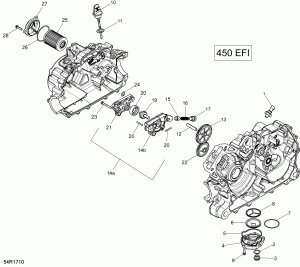 01-   - 450 Efi (01- Engine Lubrication - 450 Efi)