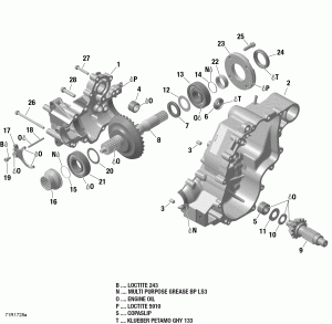 01-  Box Output  - 1000r Efi (01- Gear Box Output Shaft - 1000r Efi)