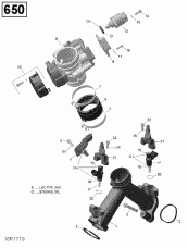 02-      - 650 Efi (02- Air Intake Manifold And Throttle Body - 650 Efi)