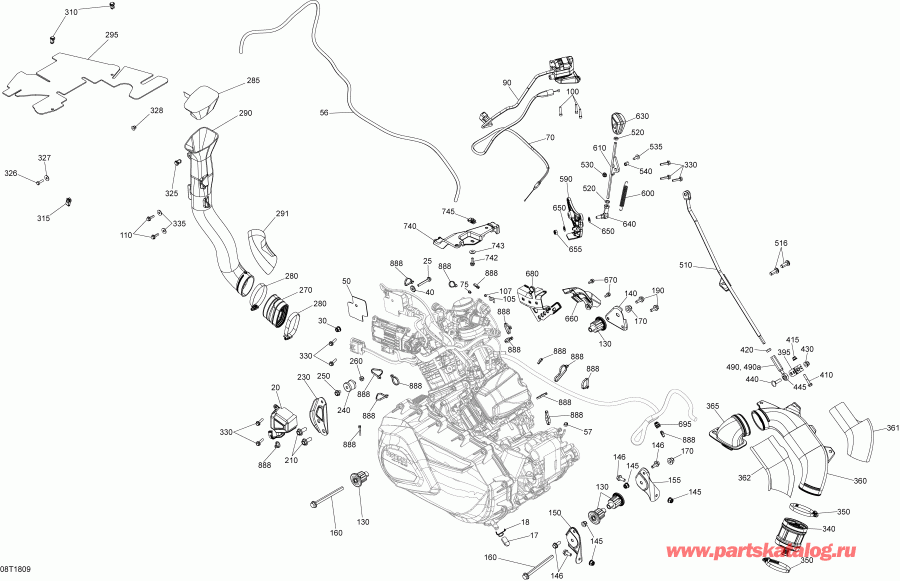 ATV   Renegade 570 EFI, 2018 - Engine Renegade 570 Xmr