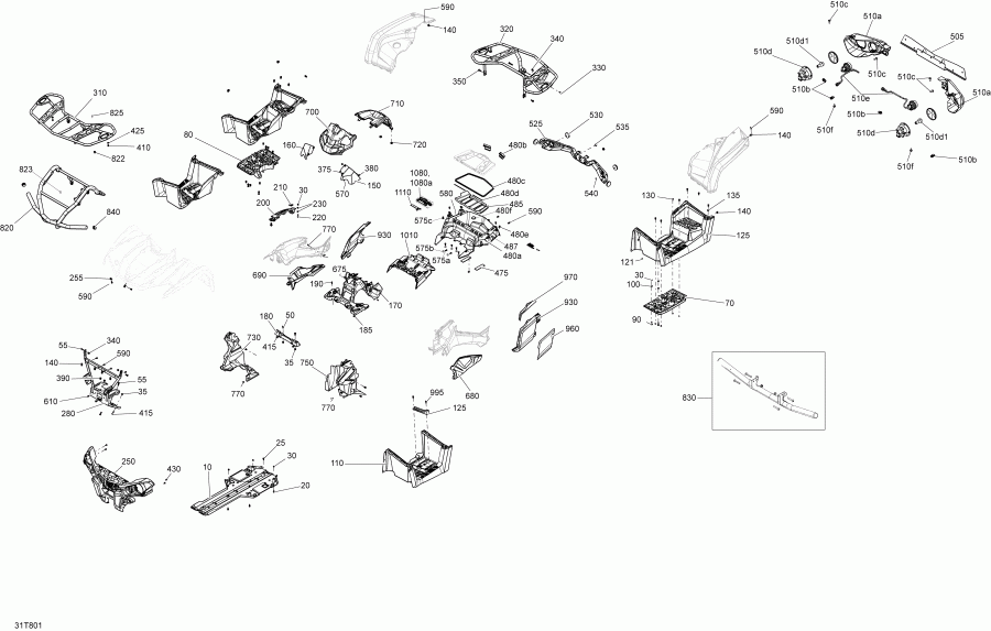 ������������ BRP - Body And Accessories Outlander 450-570