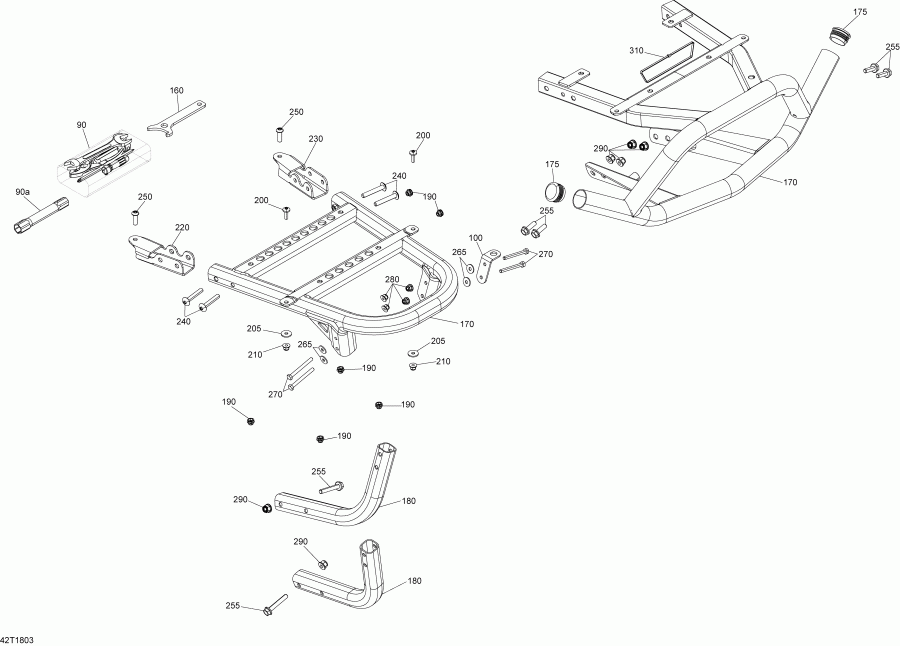 ���������� Bombardier Renegade 850 EFI, 2018 ������ - Rear Cargo Box Xxc