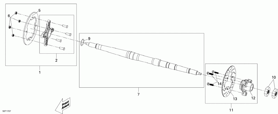 BRP DS 250, 2018 - Drive Shaft