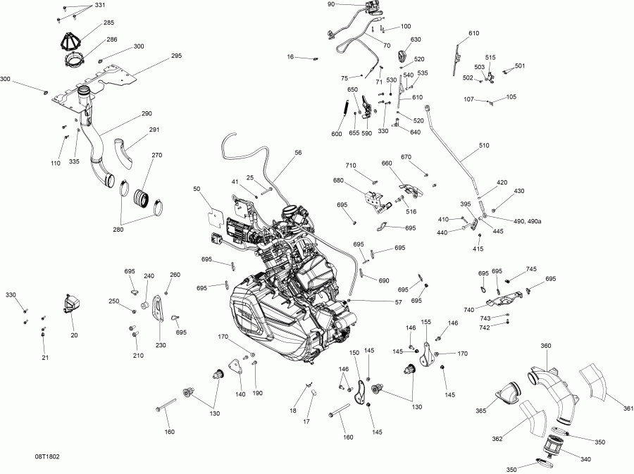  BRP - Engine Outlander 570 Except Xmr