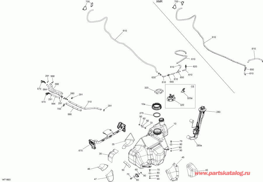  Outlander T3 MAX 1000 EFI, 2018 - Fuel Tank