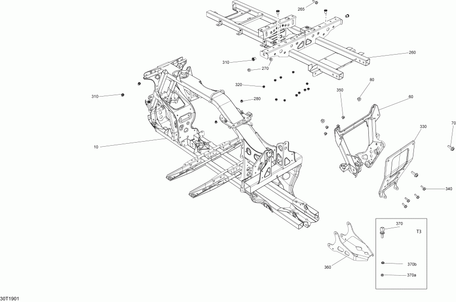 001 - Outlander 450 EFI - North America, 2019  - Frame