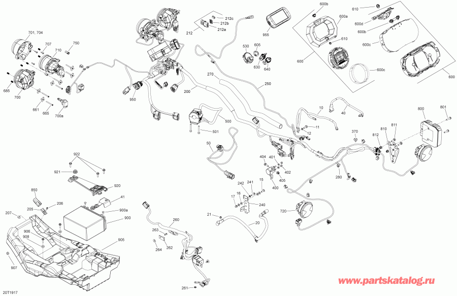 BRP 001 - Outlander 650 EFI - International - European Communities, 2019 -  Outlander 650 Efi Packages Pro, Xt & Xmr
