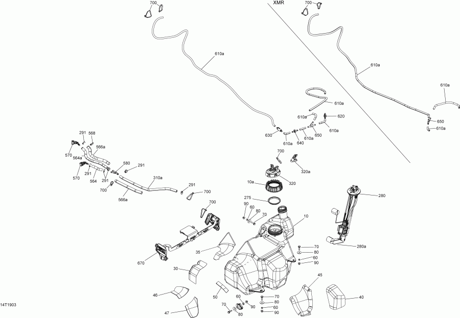 ������������ BRP 001 - Outlander 650 EFI - T3, 2019 ������ - Fuel