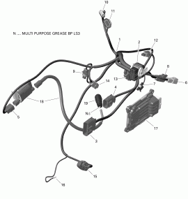 10-     Electronic Module - 450 Efi -  Carb (10- Engine Harness And Electronic Module - 450 Efi - Non Carb)