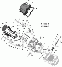 01-   , Front (01- Cylinder Head, Front)