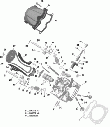 01-   , Front (01- Cylinder Head, Front)