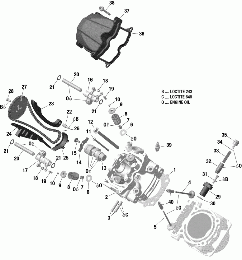 BRP  003 - Outlander 6X6 - 1000 EFI - T3, 2019 -   , Front