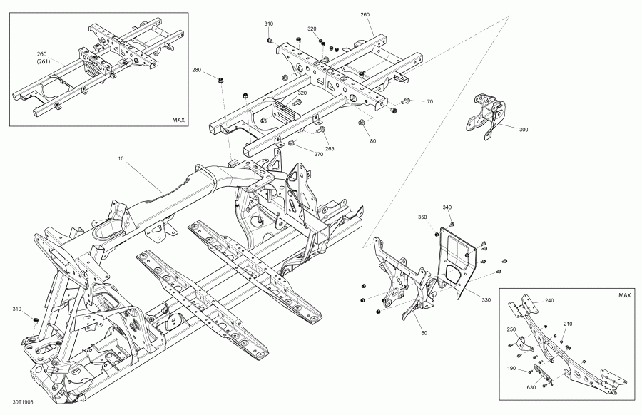  BRP -  Outlander 6x6 Front Parts