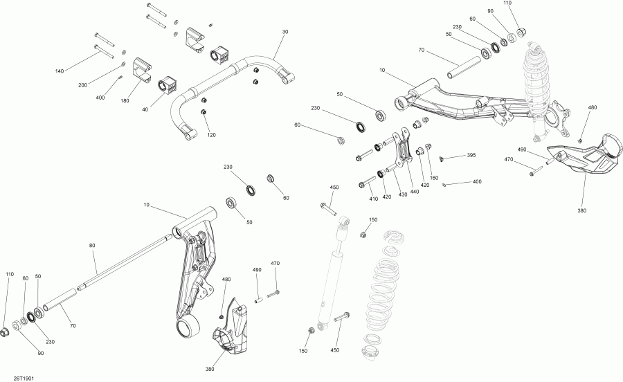  BRP 003 - Outlander MAX 450 EFI - North America, 2019 - Rear Suspension