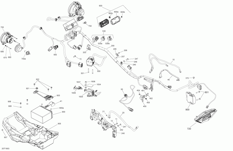  BRP  003 - Outlander MAX 450 EFI - North America, 2019 - Electrical 450 Efi Package Std & Dps