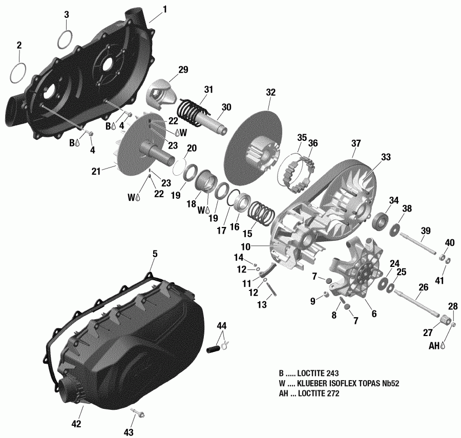 ATV Bombardier  008 - Outlander MAX 1000R EFI - International - European Communities, 2019 -  Outlander Except Xmr