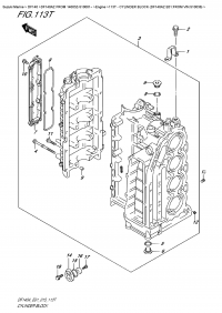 113T  -  Cylinder  Block (Df140Az  E01:from  Vin.510036) (113T -   (Df140Az E01: from Vin.510036))