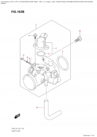 163B - Throttle Body (Df9.9Br,Df9.9Bt,Df15Ar,Df15At,Df20Ar, (163B - Дроссель газа (Df9.9Br, Df9.9Bt, Df15Ar, Df15At, Df20Ar,)