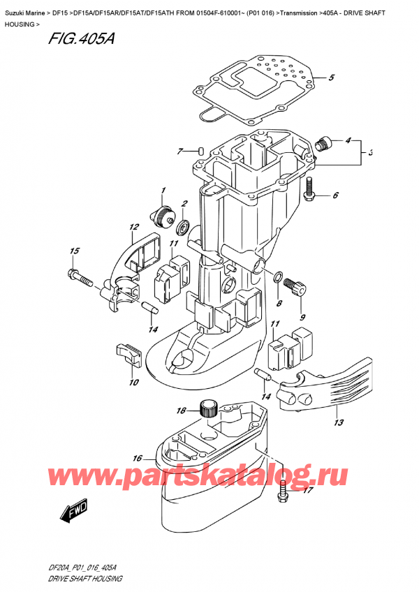   ,    , Suzuki DF15A RS/RL FROM 01504F-610001~ (P01 016) ,   