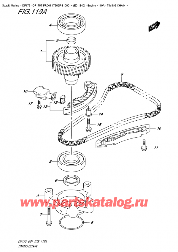   ,   ,  DF175T L/X FROM 17502F-810001~ (E01)  2018 , Timing Chain