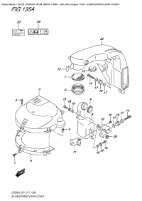 135A  -  Silencer/ring  Gear  Cover (135A - Глушитель / Крышка механизма маховика)
