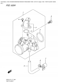 163H  -  Throttle  Body  (Df20A  P01) (163H - Дроссель газа (Df20A P01))