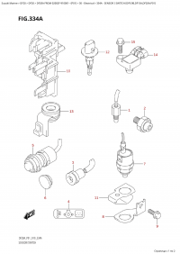 334A - Sensor / Switch  (Df9.9B,Df15A,Df20A:p01) (334A -    (Df9.9B, Df15A, Df20A: p01))