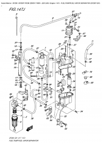 147J  -  Fuel  Pump/fuel  Vapor  Separator  (Df250T  E01) (147J - Топливный насос / Отделитель паров топлива (Df250T E01))