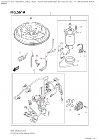 561A  -  Opt:starting  Motor (Manual (561A - Опции: электростартер (ручной)