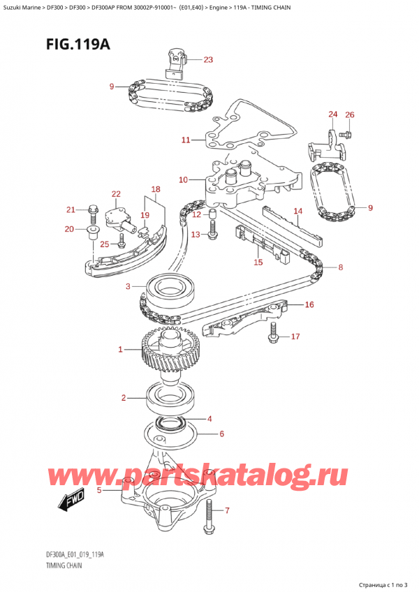  ,   ,   DF300AP X/XX FROM 30002P-910001~ (E01)   2019 ,   - Timing Chain