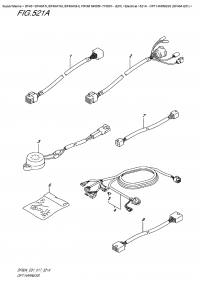 521A  -  Opt:harness  (Df40A  E01) (521A - Опции: жгут проводов (Df40A E01))