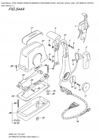 544A  -  Opt:remote  Control  Assy  Single  (1) (544A -    ,  (1))