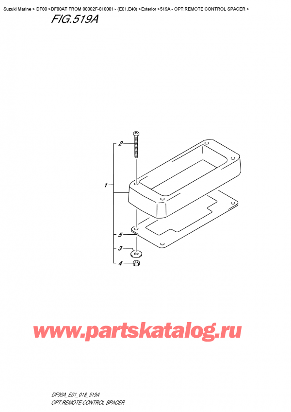   ,  ,  DF80A TL FROM 08002F-810001~ (E01), Opt:remote  Control  Spacer